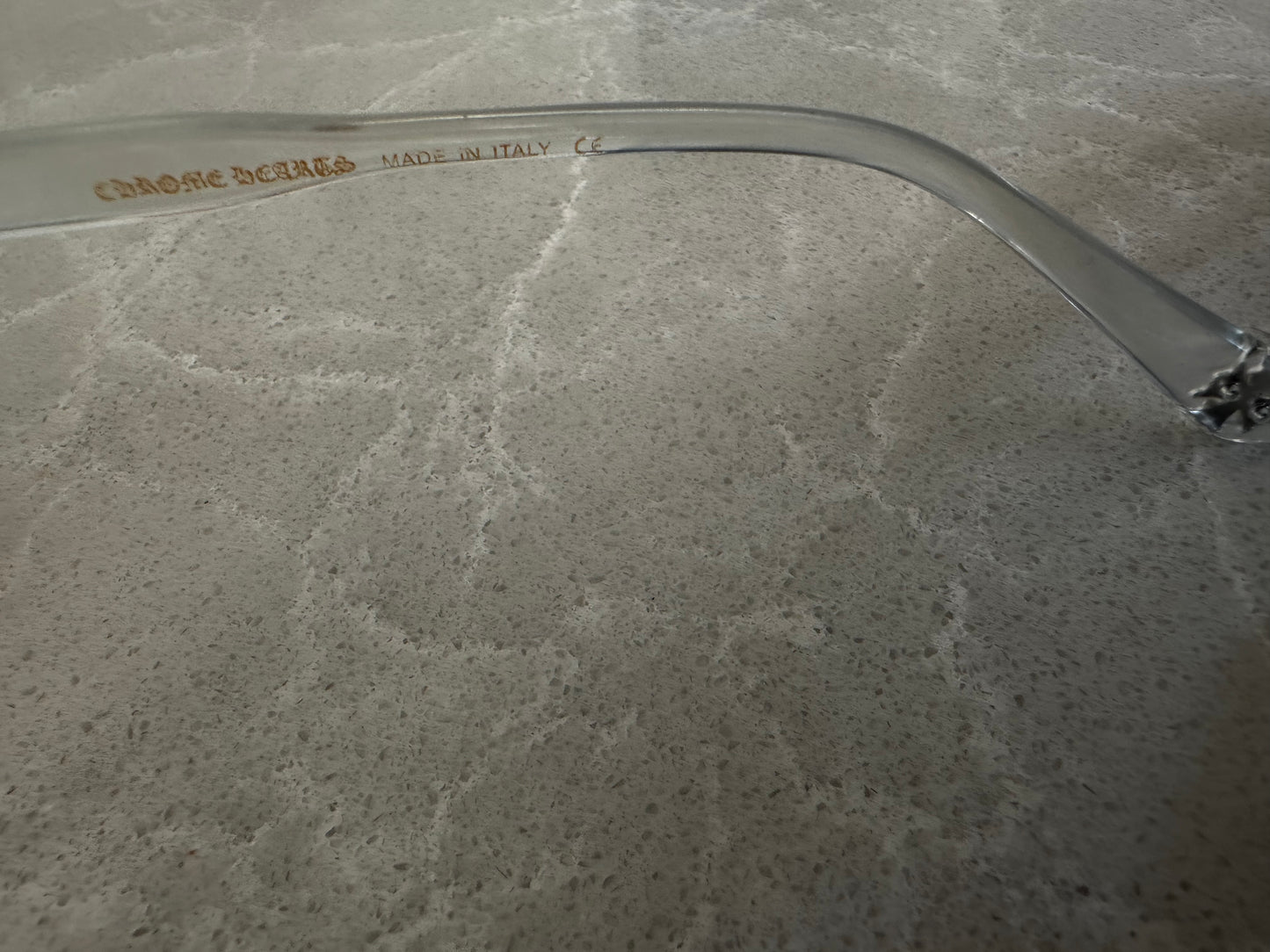 Luxury Chrome-Inspired Square Frame Glasses – Clear & Black